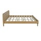 preview thumbnail 86 of 103, Rustic Pine Wood Bed Frame Low-Profile Platform Bed with Panel Headboard Solid Wood Slat Support and Extra Wide Thickened Legs