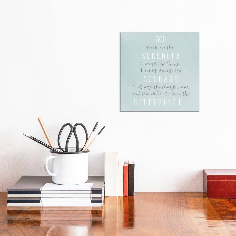 iCanvas "Serenity Prayer" by Sd Graphics Studio Canvas Print - 12x12x1.5