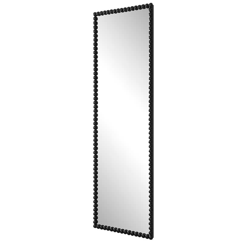 Uttermost Serna Black Tall Mirror - 23.38"W x 72.25"H x 2.25"D