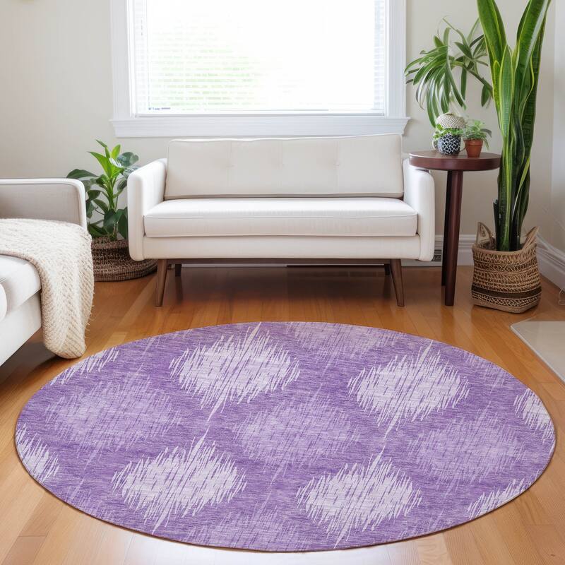 Machine Washable Indoor/ Outdoor Chantille Contemporary Geo Rug