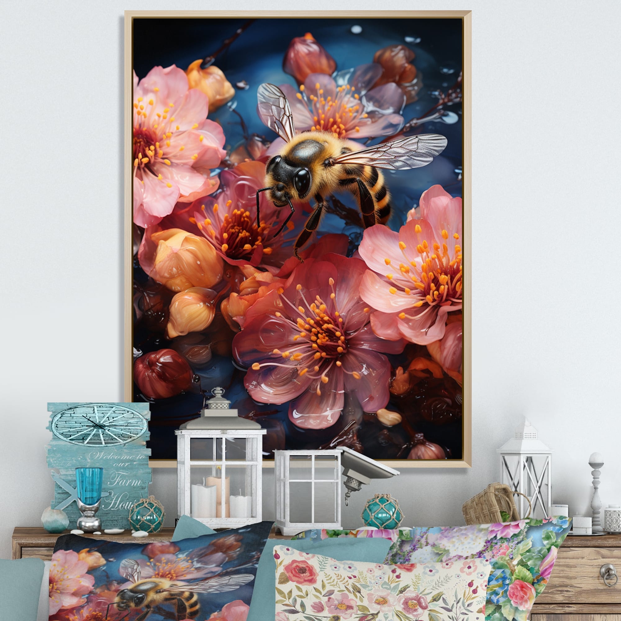 https://ak1.ostkcdn.com/images/products/is/images/direct/86d75c091aba2ee1e3971fef05999cd9384a6047/Designart-%22Colorful-Bee-V%22-Animals-Bee-Framed-Wall-Decor.jpg