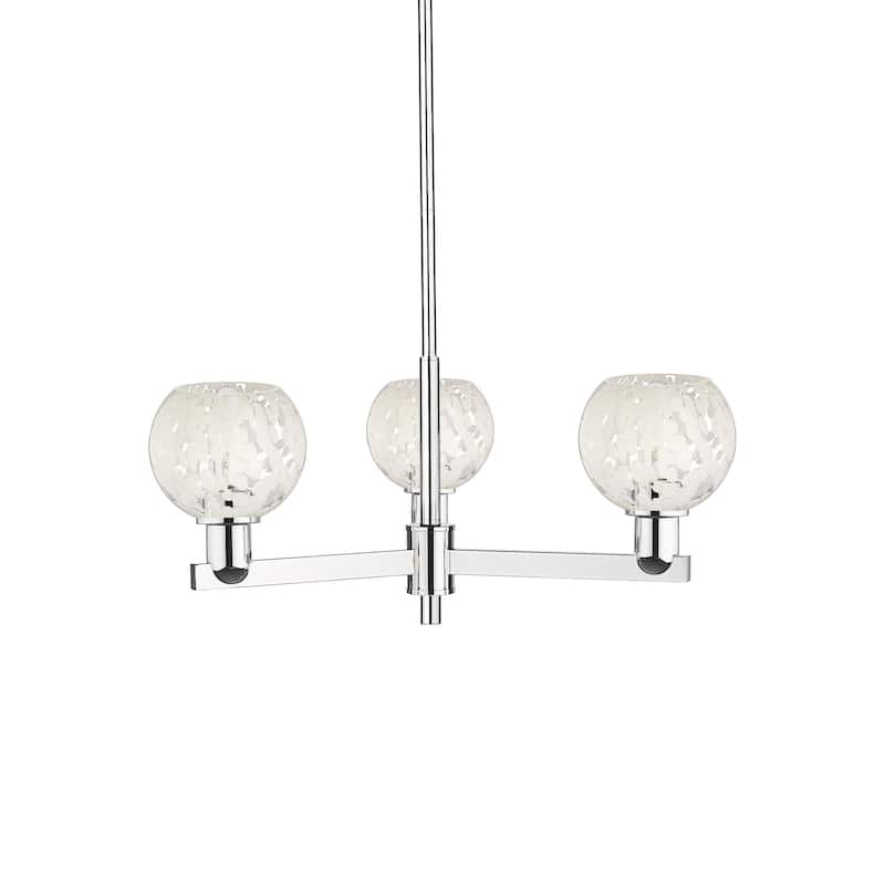 Innovations Lighting 716-3CR-10-28 White Mouchette Chandelier White
