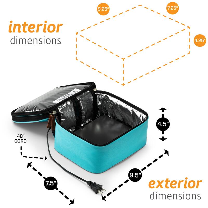 HOTLOGIC 16801169-BL Portable Personal Expandable Mini Oven XP, Blue