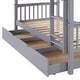 preview thumbnail 10 of 17, Walker Edison Solid Wood Mission Twin Size Bunk Bed with Trundle