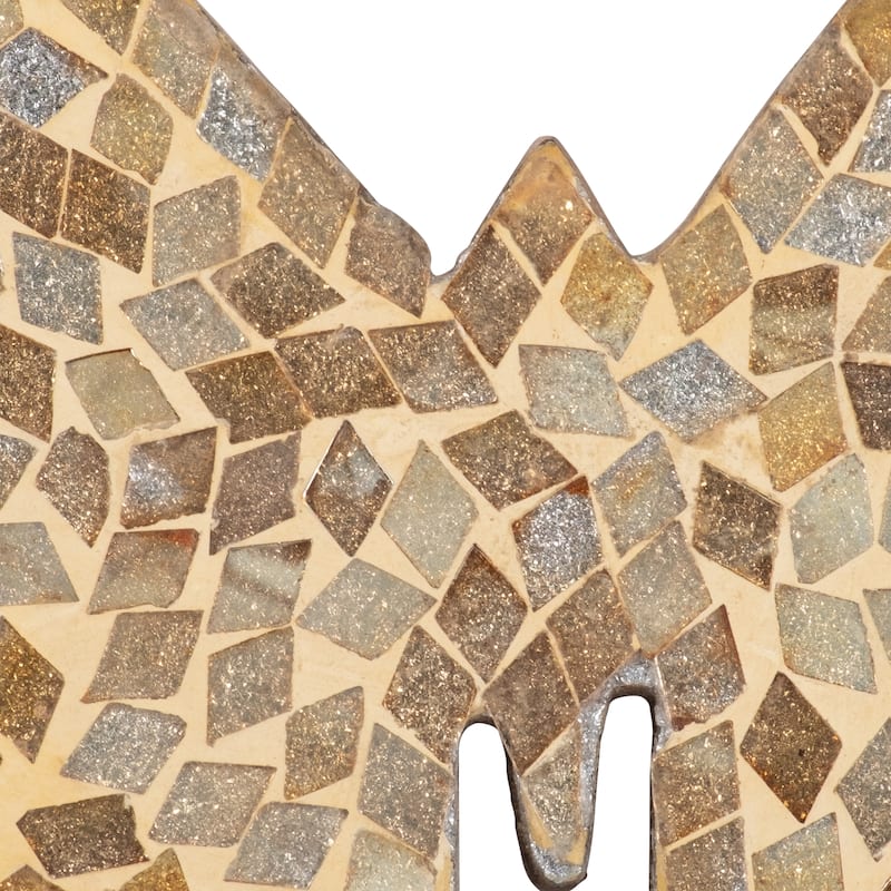 Sagebrook Home Modern Glam Mosaic Butterfly Figurine