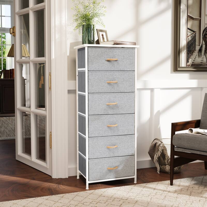 VredHom 6 Drawers Vertical Dresser Storage Tower