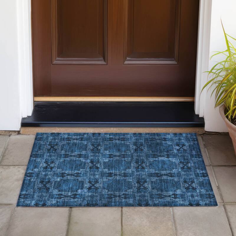 Almix Lush Floral Weather Resistant Versatile Elegance Outdoor Rug