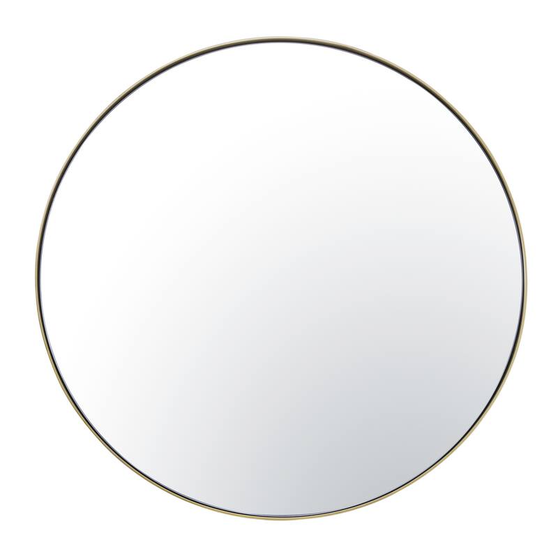 Varaluz Tablet Round Wall Mirror - 30"W x 30"H - Gold