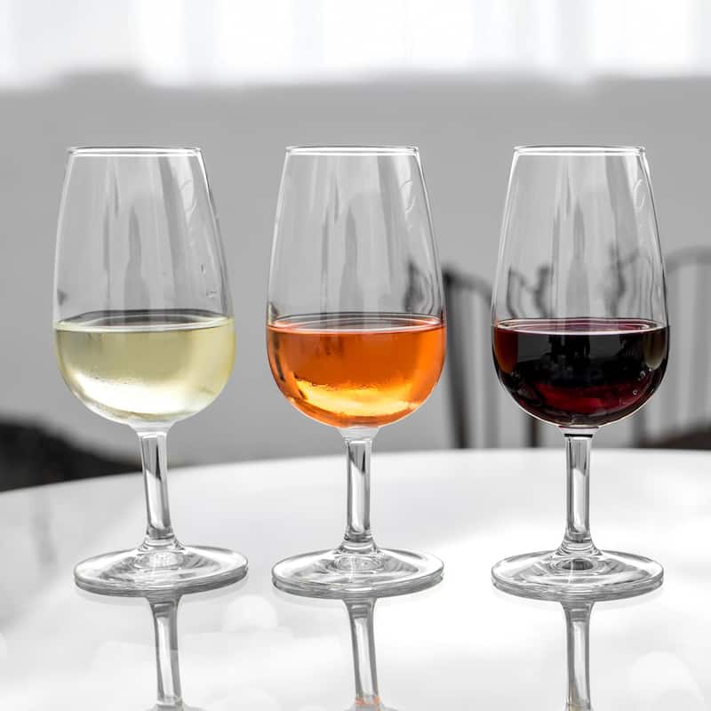 Final Touch Set of 6ISO Wine Tasting Crystal Glasses - 7.27 Oz
