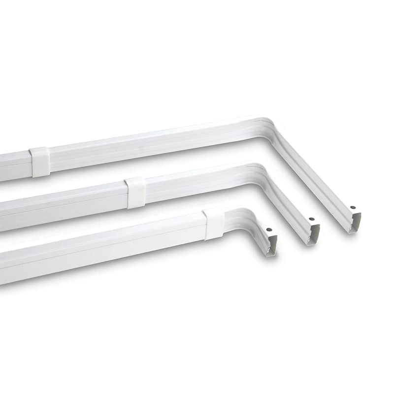 Adjustable Curtain Rod - 48 to 84 Inch - Steel Drapery Rod - Elegant Home Decor