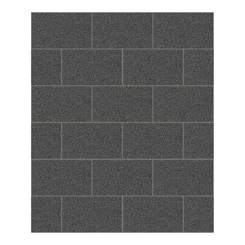 Advantage Neale Black Subway Tile Wallpaper - 20.5 x 396 x 0.025