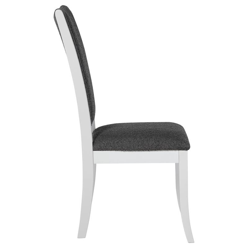 Tyler Pearl White Upholstered Dining Side Chair (Set of 2)