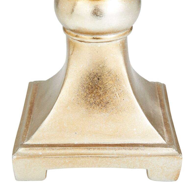 Gold Polystone Traditional Decorative Jar 19 x 7 x 7 - 7 x 7 x 19