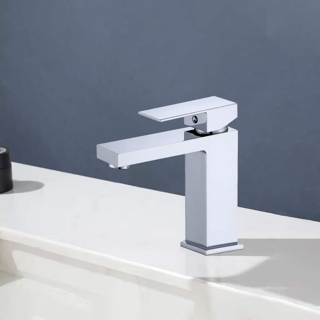 Topcraft 6.85in Single Handle Single Hole Bathroom Faucet