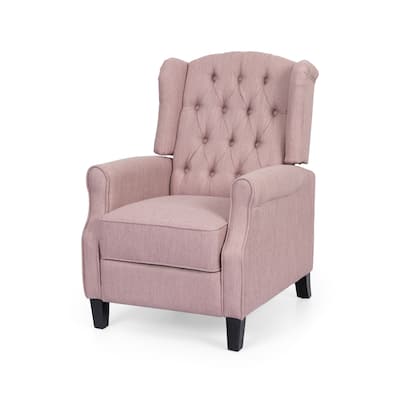 Wellscross Contemporary Tufted Fabric Push Back Recliner by Christopher Knight Home