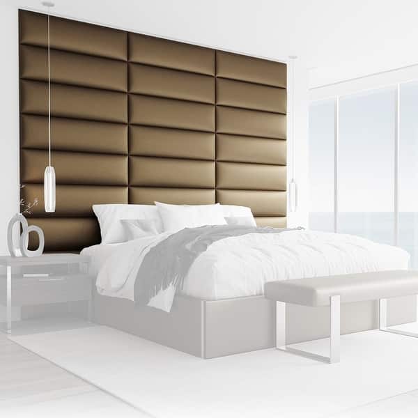 slide 2 of 5, Vant Upholstered Headboards - Gold - 39 Inch - Set of 4 panels