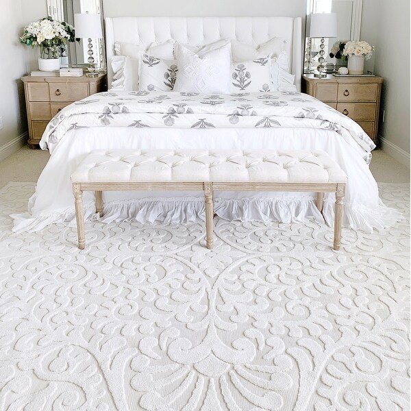 Top Product Reviews For My Texas House By Orian Damask Grey Area Rug 7 9 X 10 10 7 9 X 10 10 28731510 Overstock