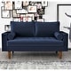 preview thumbnail 1 of 18, Luis Mid-century Modern Tufted Velvet Loveseat