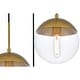 preview thumbnail 11 of 15, Elegant Lighting Eclipse 3 Light 18" Wide Multi Light Pendant with