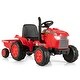 preview thumbnail 1 of 26, 12V Kids Ride On Tractor with Trailer and Remote Control - 49” x 23” x 24” (L x W x H)