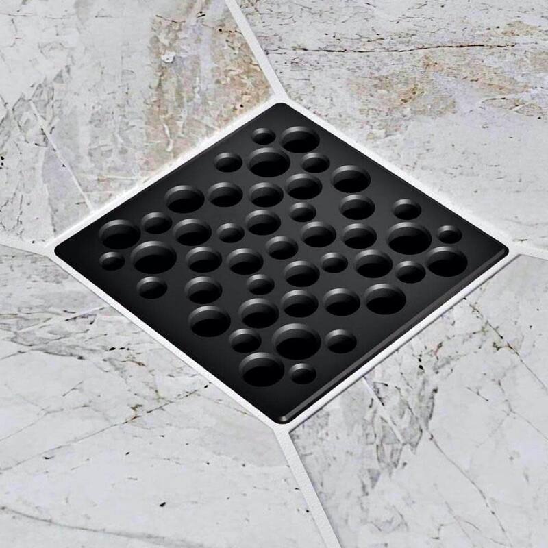 Ebbe America E4812-MB BUBBLES - Matte Black - Unique Drain Cover - Matte Black
