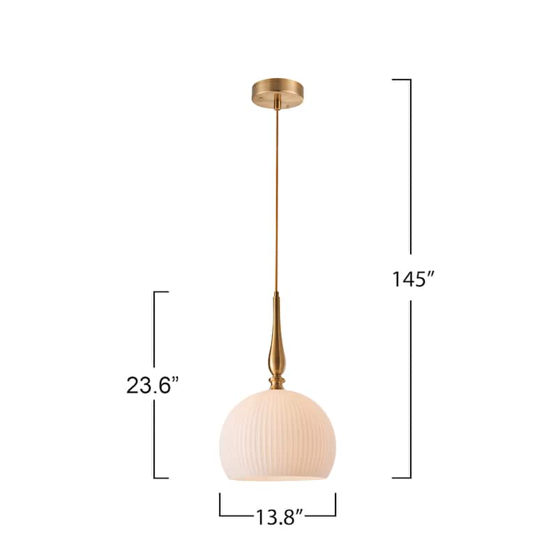 Artcraft Kate 1-Light Pendant - Brushed Brass