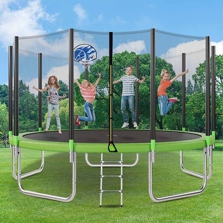Trampolines 15FT Round Trampoline with Enclosure