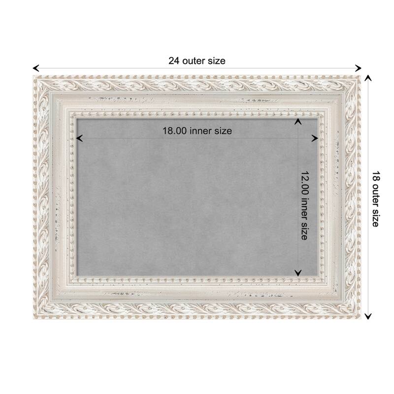 Amanti Art Opera Off White Framed Magnetic Board - Board Size 18x12