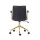 preview thumbnail 6 of 21, Porthos Home Tilly Office Chair, PU Leather, Gold Chrome Roller Base