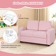 preview thumbnail 20 of 28, Gymax 2-Seat Kids Sofa Toddler Sofa Couch w/ Soft Teddy Fleece