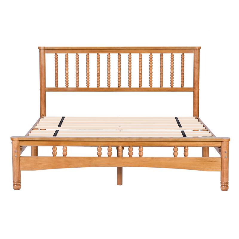 Queen Wooden Platform Bed Frame