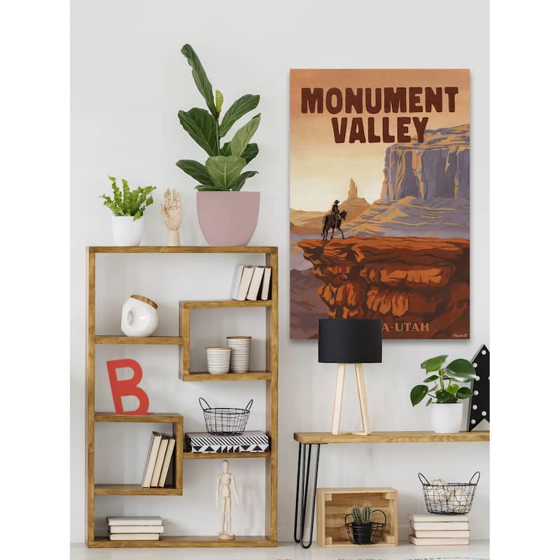 'Monument Valley' Painting Print on Wrapped Canvas