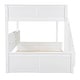preview thumbnail 24 of 50, Wood Bunk Bed with Side Storage Compartment and 2 Built-in Charging Station & USB Port, Sturdy Wood Frame and Thickening Slats