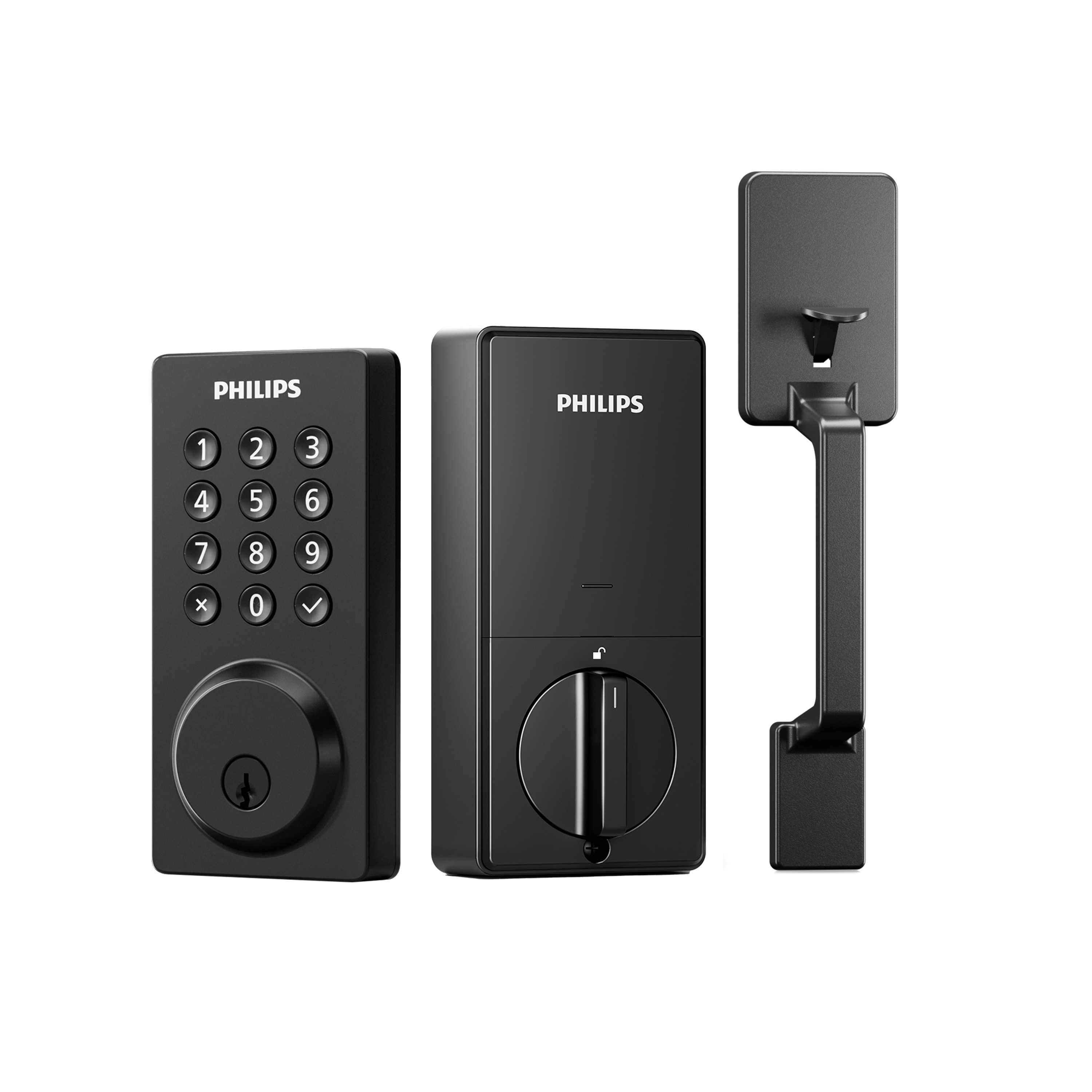 Philips Smart Wi-Fi Door Lock with Push Button Keypad and Handle Set