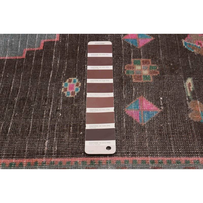 ECARPETGALLERY Hand-knotted Konya Anatolian Brown Wool Rug - 4'6 x 10'5