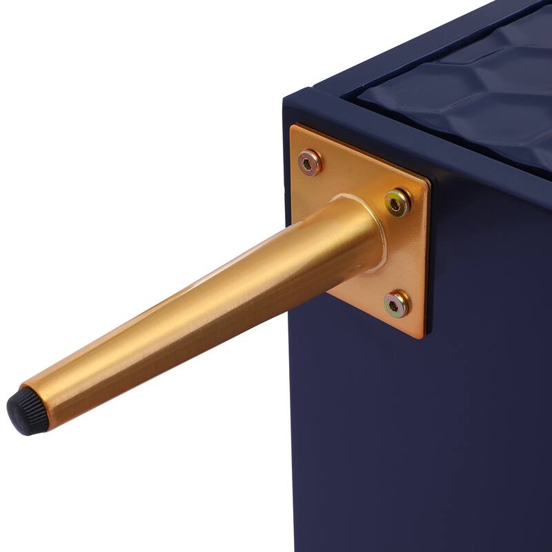 2 Door Blue Locker Accent Cabinet