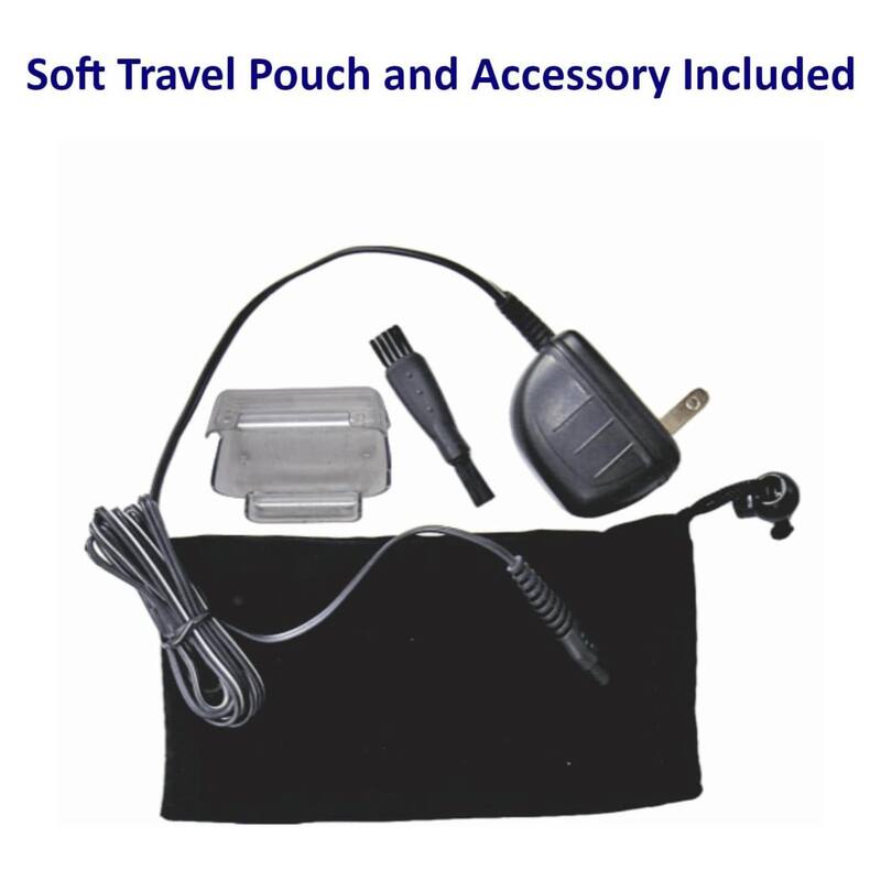 Optimus Cordless Rechargeable LED Shaver with Pop-Up Trimmer