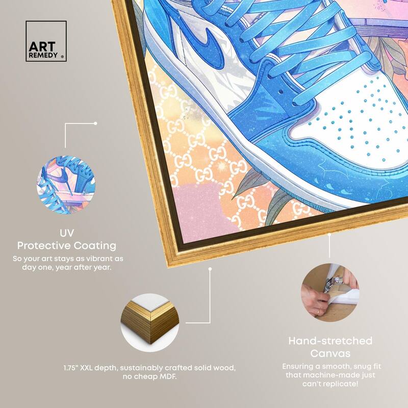 Sneakers in Bloom Canvas by Art Remedy