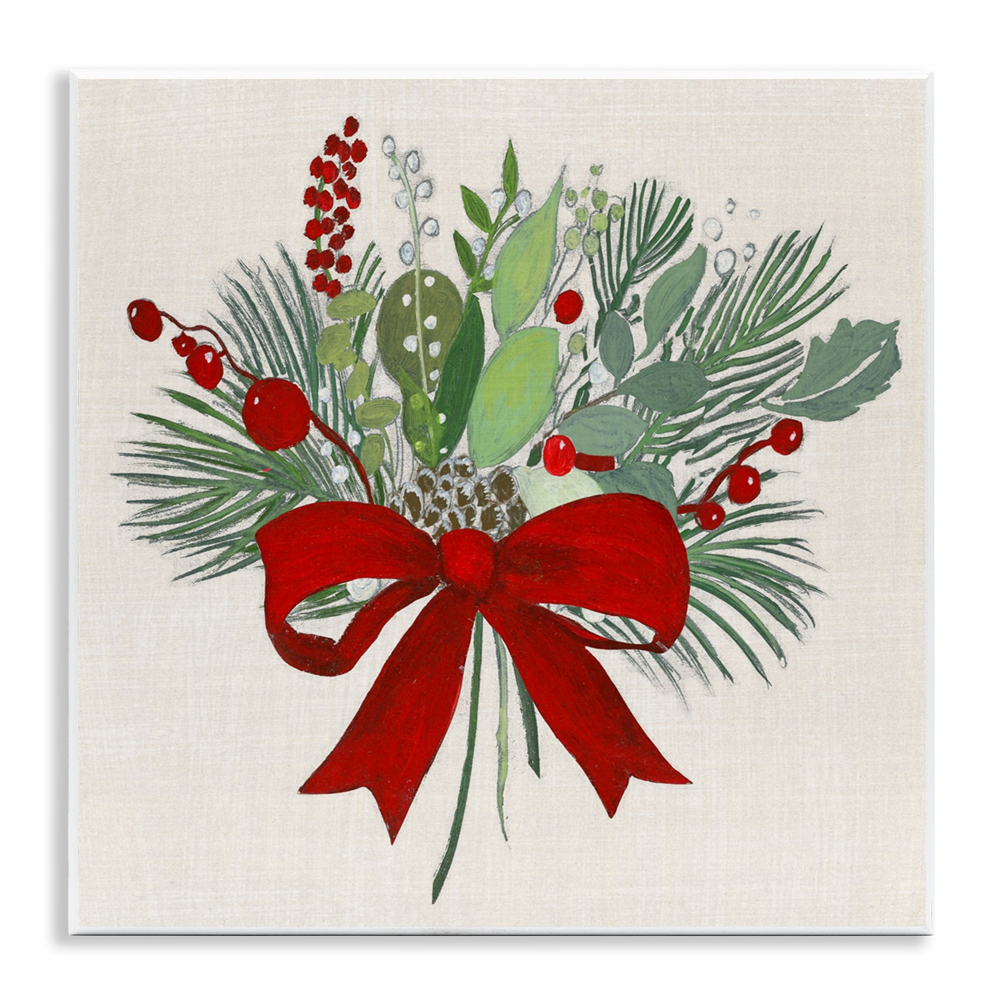 Stupell Merry Berry Bow Wall Plaque Art Design By Tava Studios