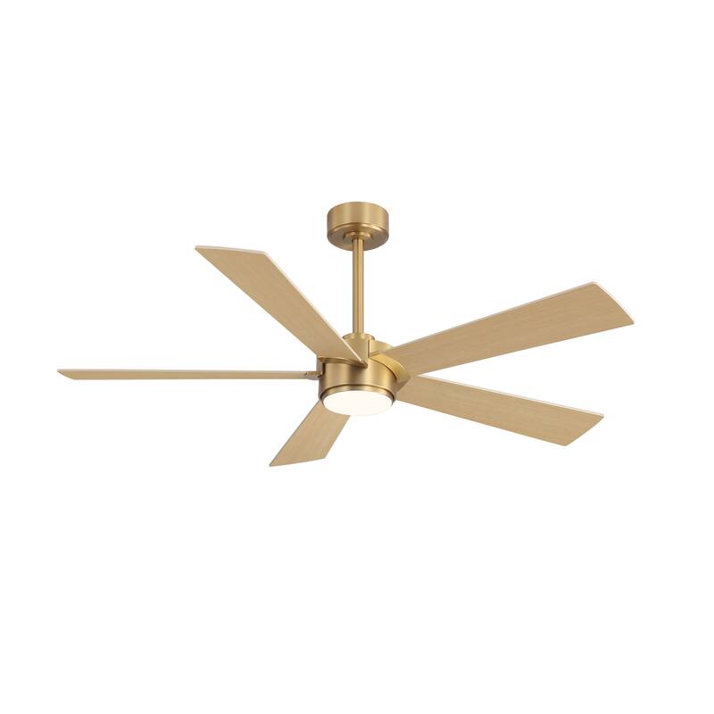 MLiAN 54 In. 5 Blades Indoor LED Ceiling Fan with Remote Control - 54"