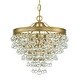 preview thumbnail 1 of 0, Calypso 3 Light Vibrant Gold Ceiling Mount 13'' W x 14.5'' H