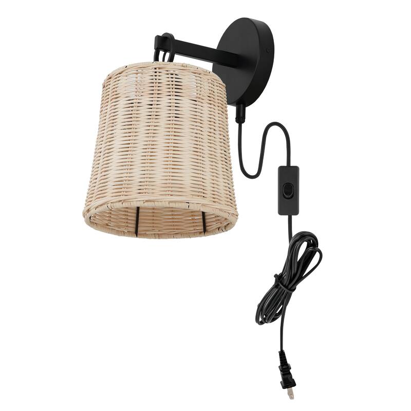 SAFAVIEH Lighting Tietje Wall Sconce (Set of 2) - 8" W x 10" D x 13" H - 8Wx10Dx13H