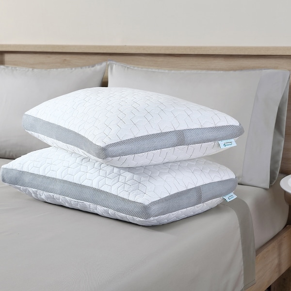 Modern Threads Bamboo Pillow With Feather Touch Fill White Bed Bath Beyond 32282856