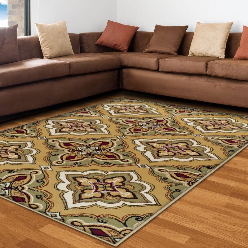Superior Crawford Modern Medallion Indoor Runner or Area Rug
