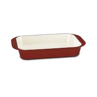 Red Chef's Classic Enamel Cast Iron 14 Roasting Lasagna Pan - Bed Bath ...