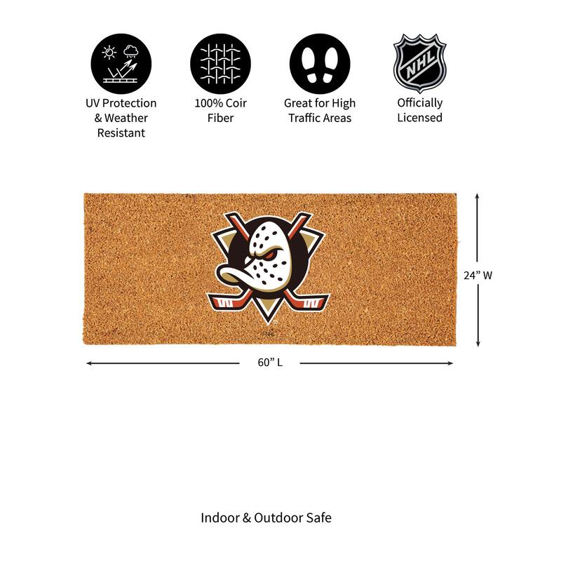 Anaheim Ducks Full Color Indoor/Outdoor Coir Mat