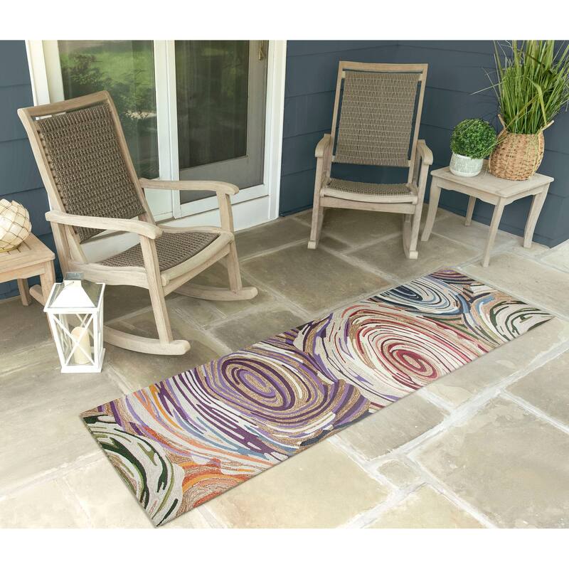 Liora Manne Capri Memphis Indoor/Outdoor Area Rug - 2' x 8' - Multi