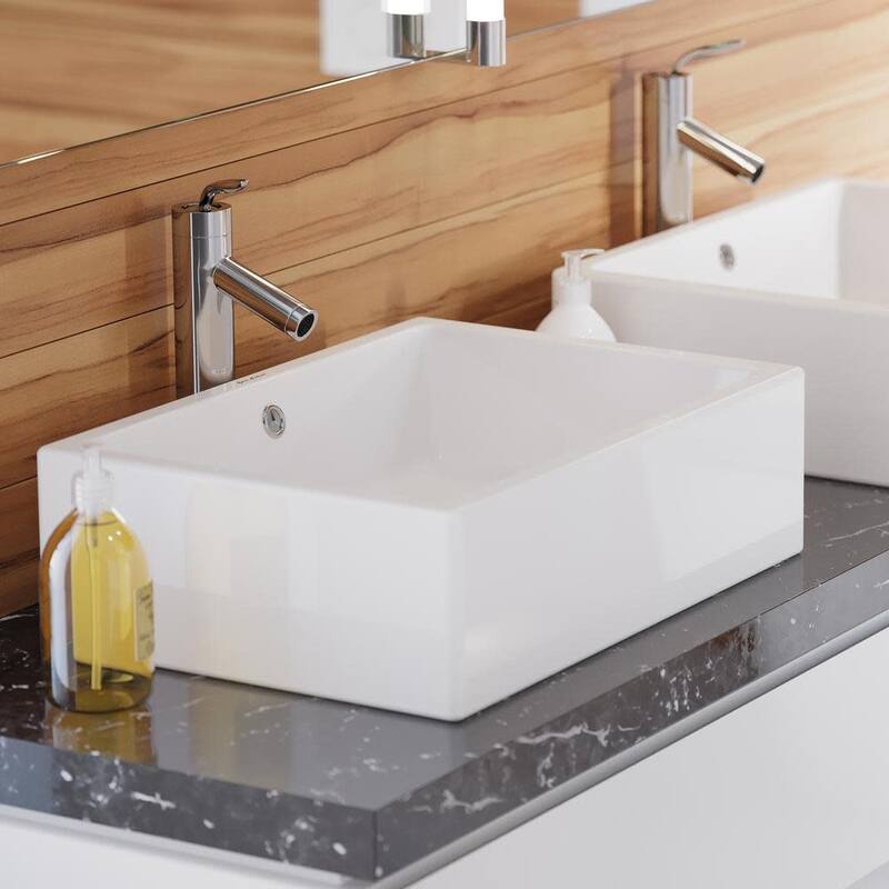 Swiss Madison Voltaire 20" Rectangular Ceramic Vessel Bathroom Sink