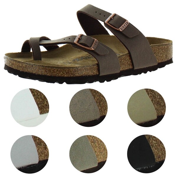 Birkenstock Women's Mayari Dual Strap Slide Sandals. Opens flyout.