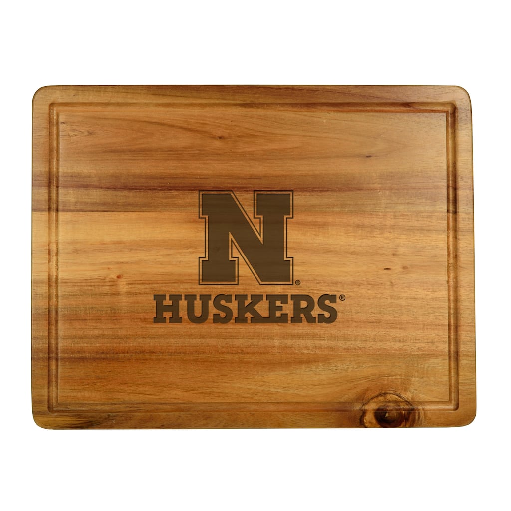 NCAA Nebraska University Cornhuskers Bamboo Cheese & Charcuterie Board